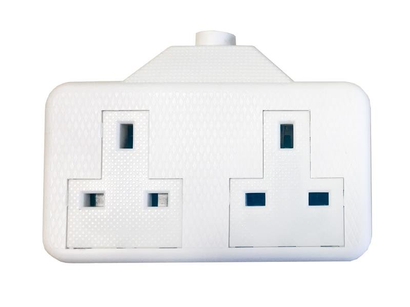 SMJ WHITE TRAILING EXTENSION SOCKET 13A