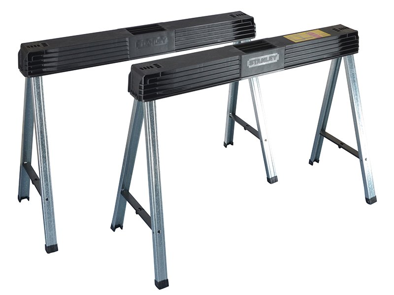 STA FOLDING METAL LEG SAWHORSES (TWIN PA