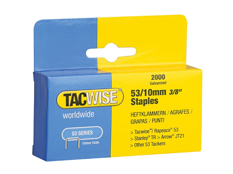 TAC 53 LIGHT-DUTY STAPLES 10MM (TYPE JT2