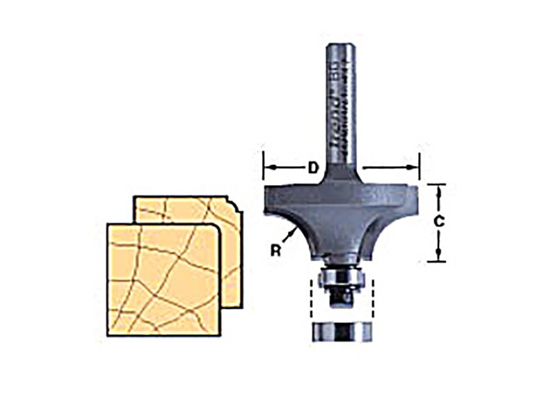TRE 46/115 X 1/4 TCT BEARING GUIDED OVOL