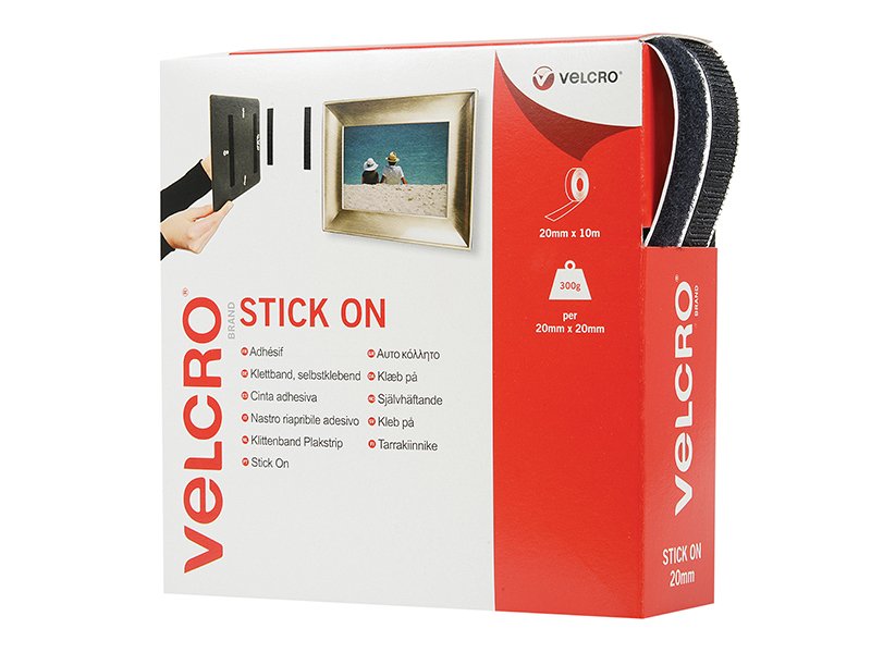 VEL VELCROÂ® BRAND STICK ON TAPE 20MM X