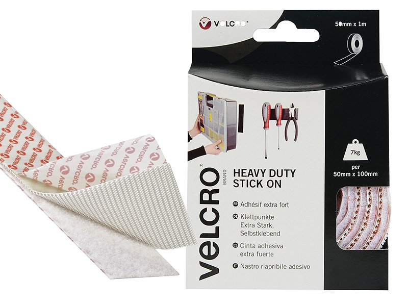 VEL VELCROÂ® BRAND HEAVY-DUTY STICK ON T