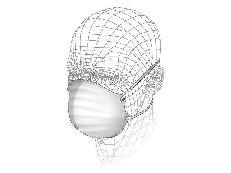 VIT FOLD FLAT CUP RESPIRATOR (3 PACK)