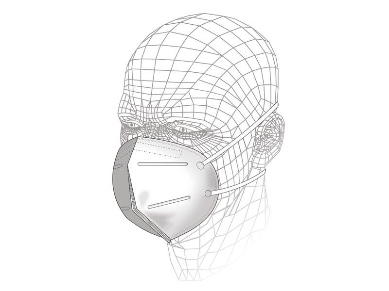 VIT FOLD FLAT RESPIRATOR P1 (PACK 3)