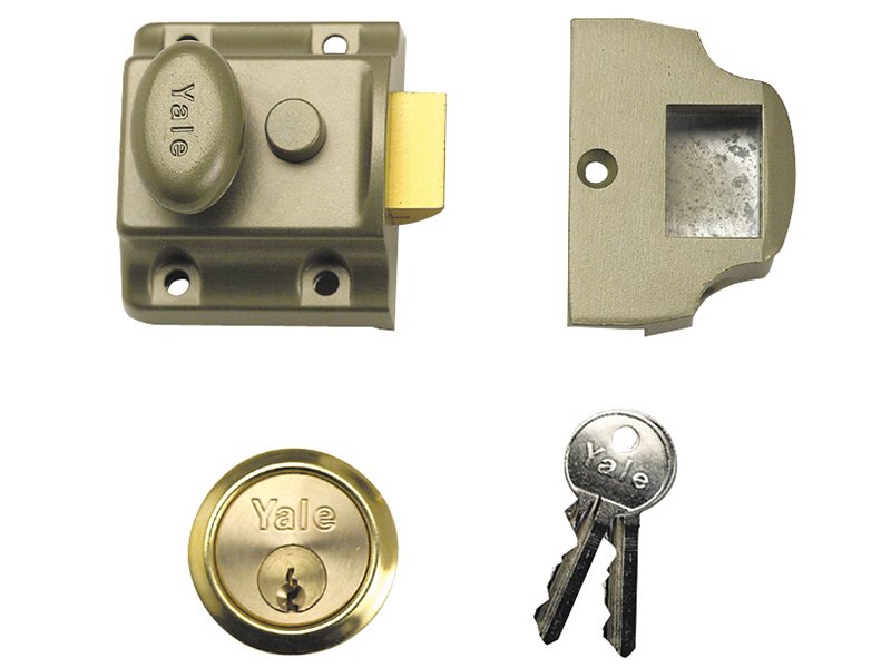 YAL 723 DEADLATCH 40MM BACKSET ENB FINIS