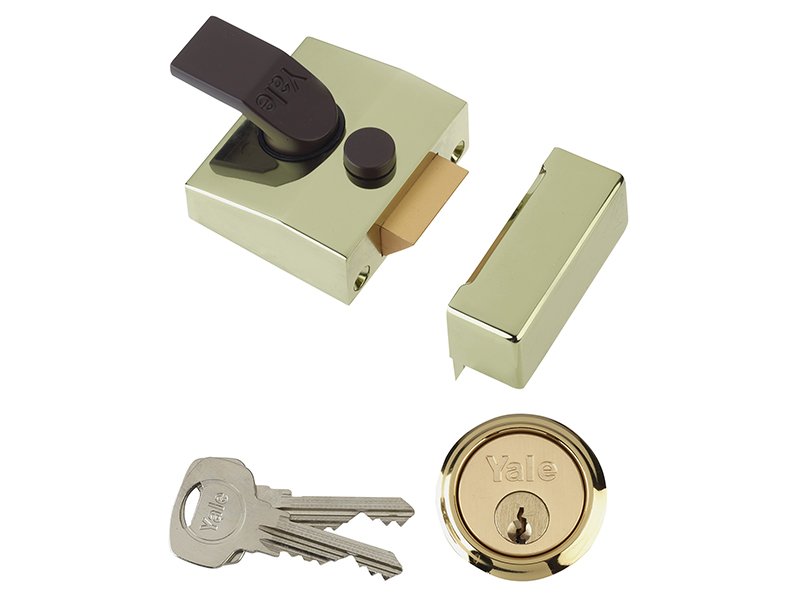 YAL 85 DEADLOCKING NIGHTLATCH 40MM BACKS