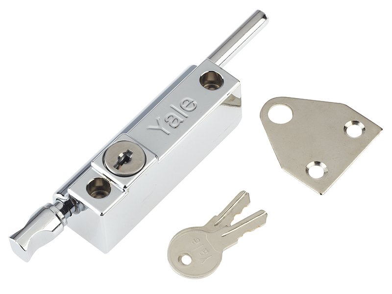 YAL P124 DOOR PUSH BOLT POLISHED CHROME