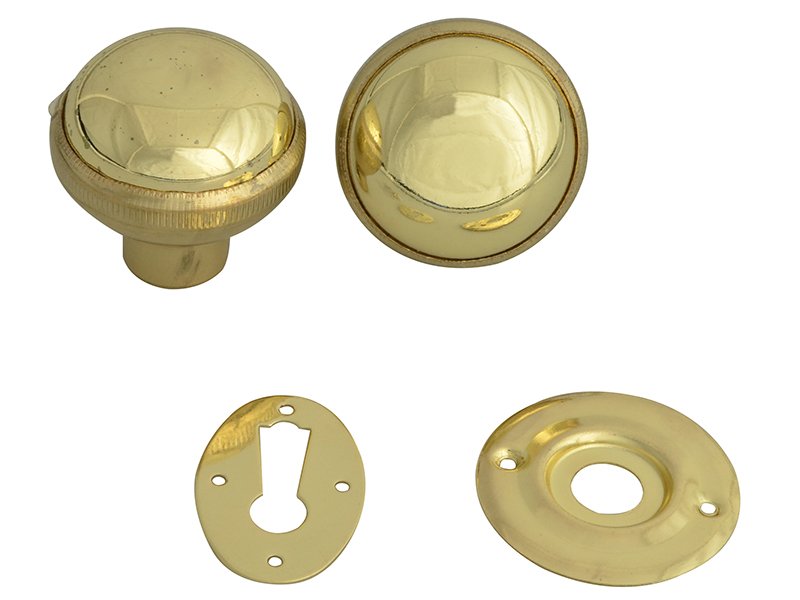 YAL P405 RIM KNOB POLISHED BRASS FINISH