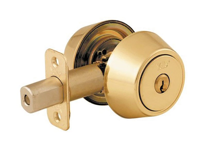 YAL P5211 SECURITY DEADBOLT POLISHED BRA
