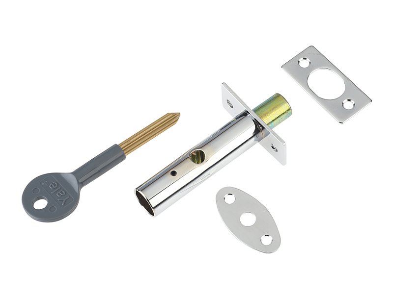 YAL PM444 DOOR SECURITY BOLT POLISHED CH