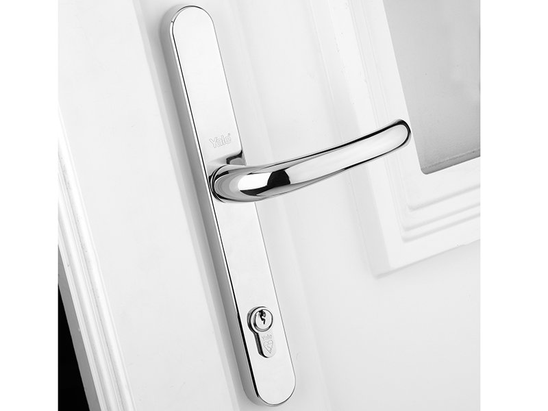 YAL RETRO DOOR HANDLE PVCU POLISHED CHRO