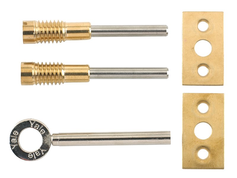 YAL 8013 DUAL SCREW WINDOW LOCK BRASS FI