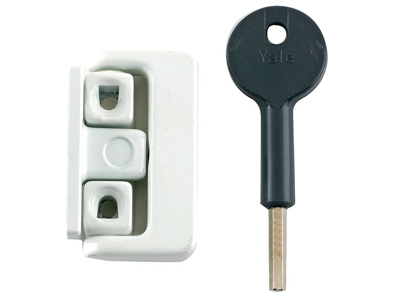 YAL 8K101 WINDOW LATCH WHITE FINISH VISI