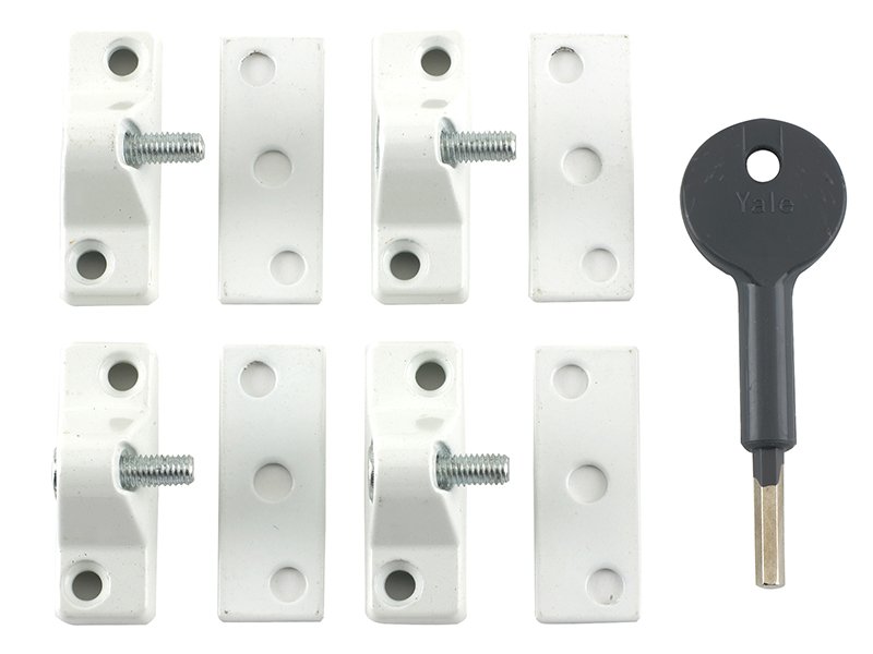 YAL 8K118 ECONOMY WINDOW LOCK WHITE FINI