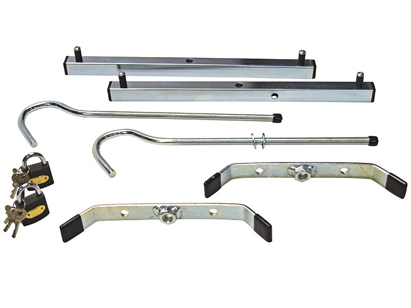 ZAR ROOF RACK CLAMPS C/W 2 PADLOCKS - 1