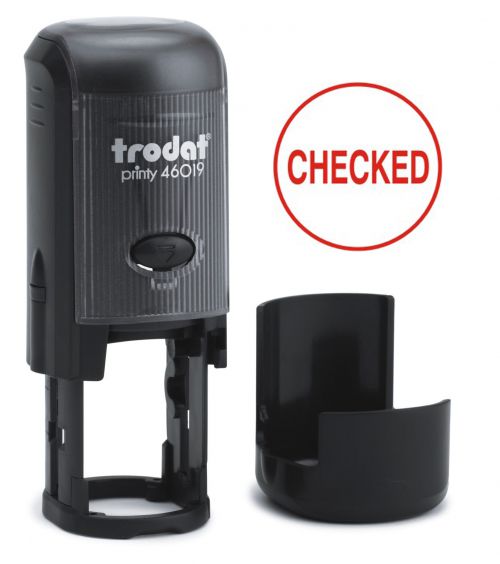 Trodat Printy 46019 Word Stamp Self Inking Red CHECKED