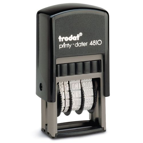 Trodat+Printy+4810+Budget+Mini+Dater+Stamp+Self-inking+20x3.8mm+Black+Ref+70169