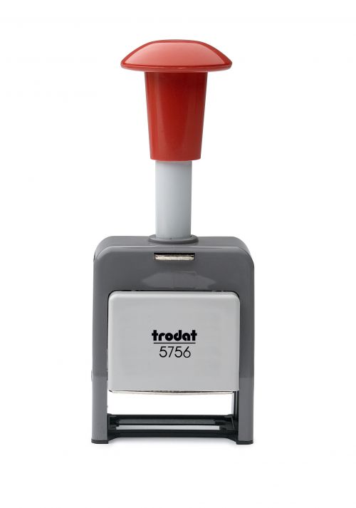 Trodat 5756/P Numberer Stamp Plastic Sequential Self-inking 8 Adjustments 5.5mm Digits Ref 86621