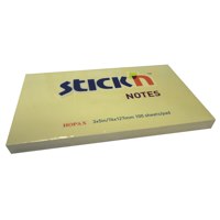 Value Stickn Sticky Notes 76x127mm Pastel Yellow 21009 - (PK12)