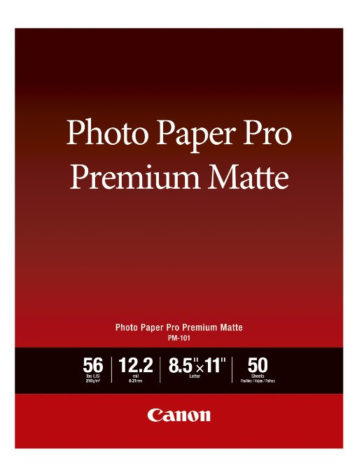 Canon Pro Premium Matte PM-101 Smooth Matte Photo Paper 310 Micron A3/b (330 X 483 mm) 210 gsm (20 Sheets) for Pixma Pro-1, Pro-10, Pro-100