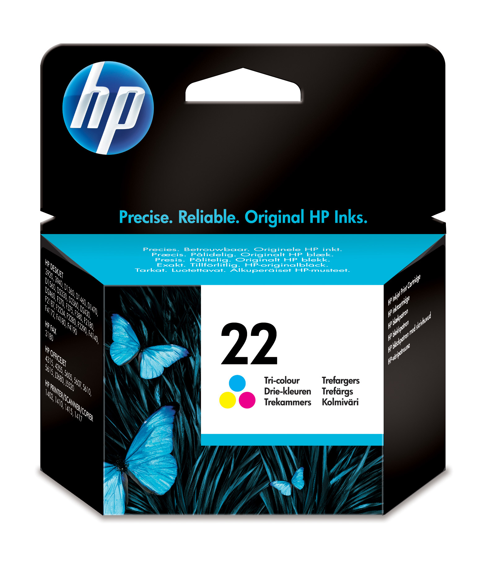 HP 22 Tri-Colour (Yield 165 Pages) InkJet Print Cartridge