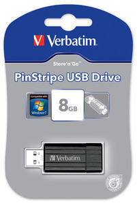 USB 2.0 8GB PinStripe Store n Go Drive