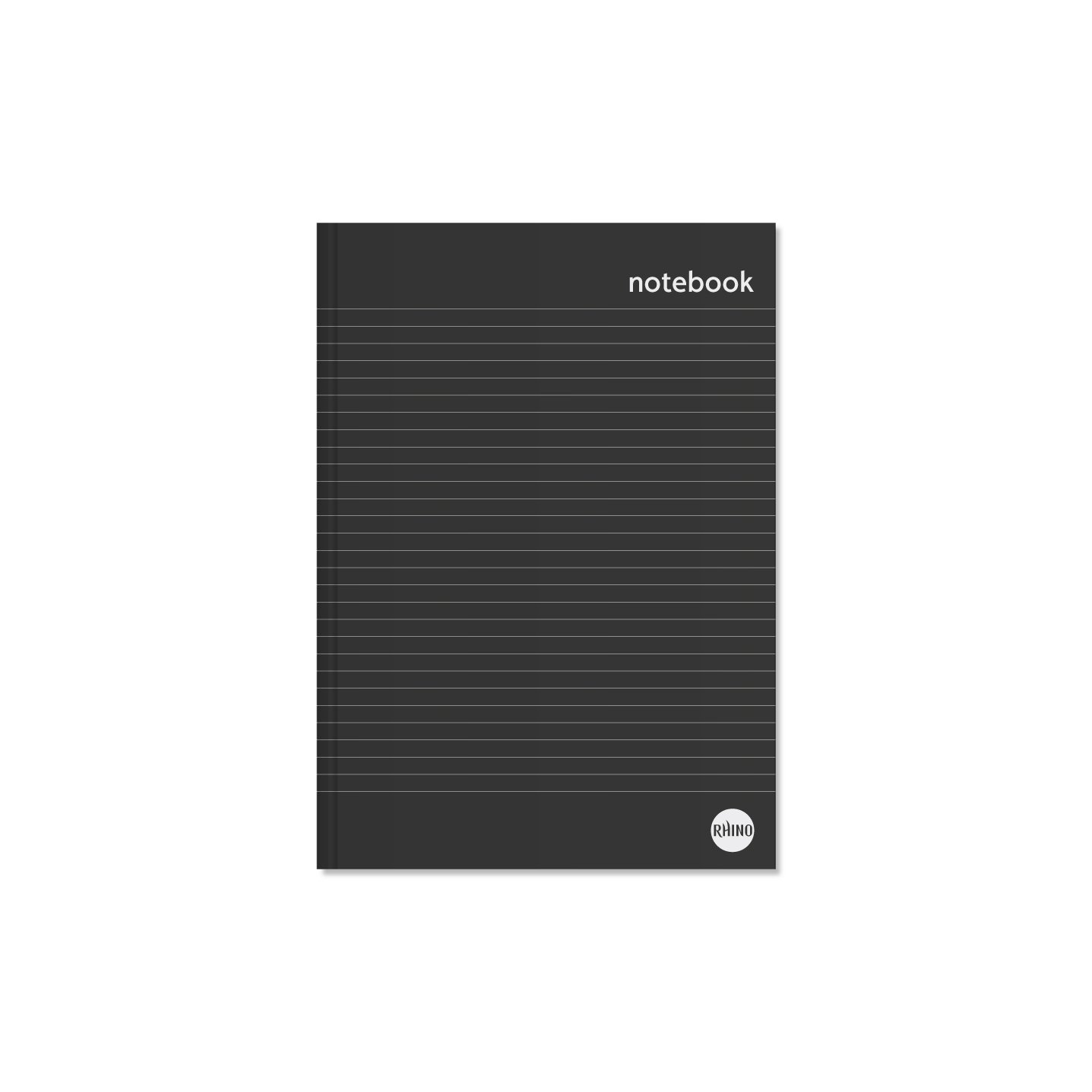 RHINO A4 CASEBOUND N/BK 192 PG 8MM RULED