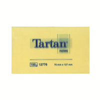 Tartan+Repositionable+Note+127+x+76mm+Yellow+%28Pack+of+12%29+TN5