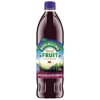 Robinsons Apple/Blackcurrant Squash No Sugar 1 Litre 402013 Robinsons Apple/Blackcurrant Squash No Sugar 1 Litre 402013