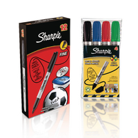 Sharpie Fine Black Marker Pack of 12 with Free Pk4 Sharpie Assorted Bullet Tip Markers GL839621 Sharpie Fine Black Marker Pack of 12 with Free Pk4 Sharpie Assorted Bullet Tip Markers GL839621