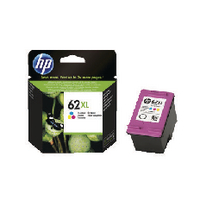 HP 62XL Cyan/Magenta/Yellow High Yield Ink Cartridge C2P07AE