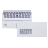 Plus Fabric DL Window Envelopes 110gsm Self Seal White (Pack of 250) C23370