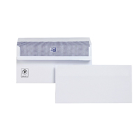 Plus Fabric DL Envelopes 110gsm Wallet Self Seal White (Pack of 250) M23270