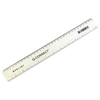 Q-Connect 300mm/30cm Clear Ruler KF01107 Q-Connect 300mm/30cm Clear Ruler KF01107