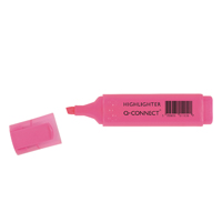 Q-Connect Pink Highlighter Pen (Pack of 10) KF01112 Q-Connect Pink Highlighter Pen (Pack of 10) KF01112