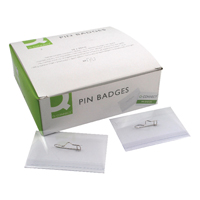 Q-Connect Pin Badge 54x90mm (Pack of 50) KF01564