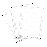 Q-Connect 40x75mm Name Badge Inserts 12 Per Sheet (Pack of 25) KF02288