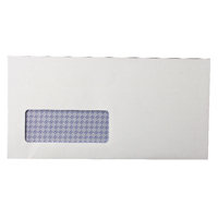 Q-Connect DL Window Envelopes 80gsm Self Seal White (Pack of 1000) KF3455 Q-Connect DL Window Envelopes 80gsm Self Seal White (Pack of 1000) KF3455