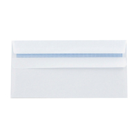 Q-Connect DL Envelopes 100gsm Self Seal Recycled White (Pack of 500) KF3504