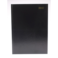 Desk+Diary+A4+Day+Per+Page+2017+Black+KFA41BK17