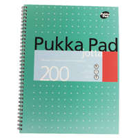 Pukka A4 Jotta Notebook Wirebound Feint Ruled 200 Pages (Pack of 3) JM018