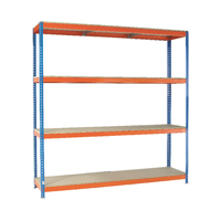 VFM+Orange%2FZinc+Heavy+Duty+Painted+Shelving+Unit+379239