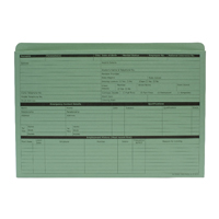 Custom Forms Green Personnel Wallet (Pack of 50) PWG01 Custom Forms Green Personnel Wallet (Pack of 50) PWG01