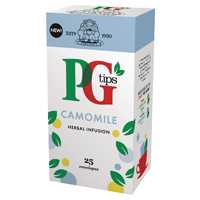 PG Tips Camomile Envelope Tea Bags (Pack of 25) 49095901 PG Tips Camomile Envelope Tea Bags (Pack of 25) 49095901