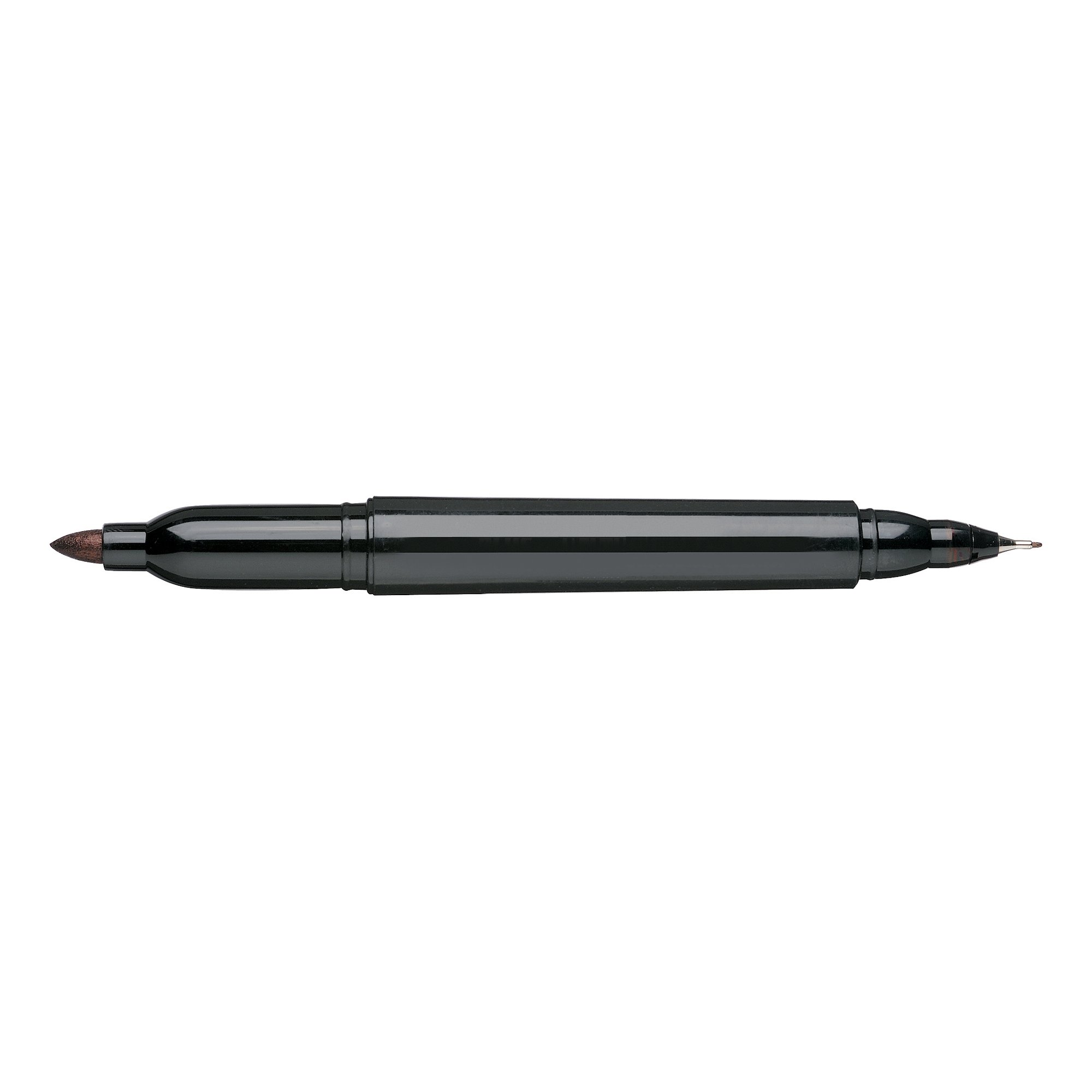 TWIN TIP PERMANENT MARKER BLK PK12