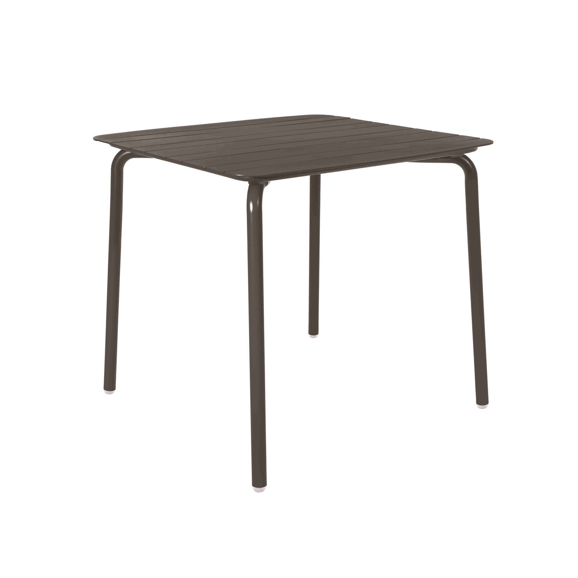 LARK SQ SLATTED TABLE CHARCOAL