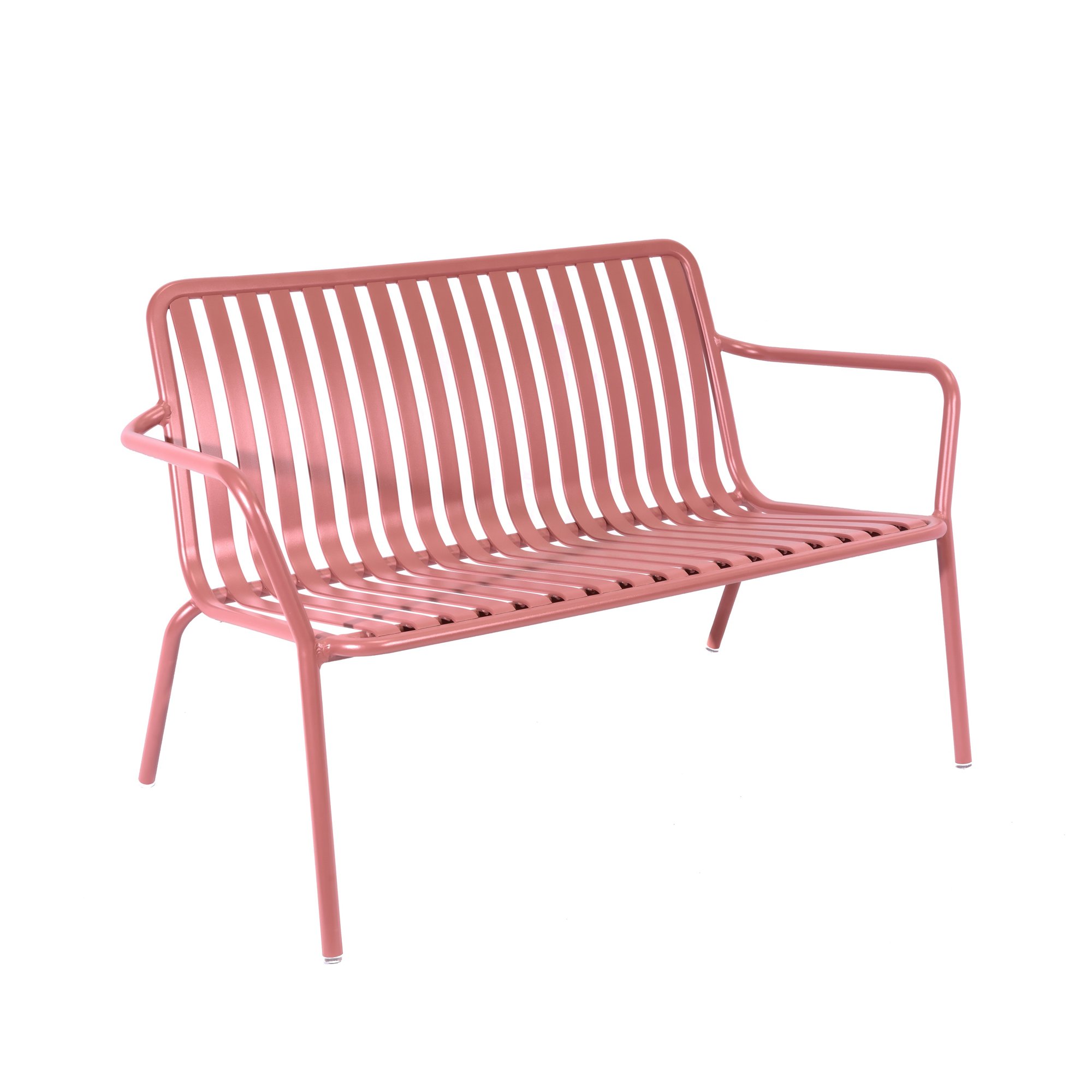 LARK 2 SEATER LOW BENCH BRICK DUST