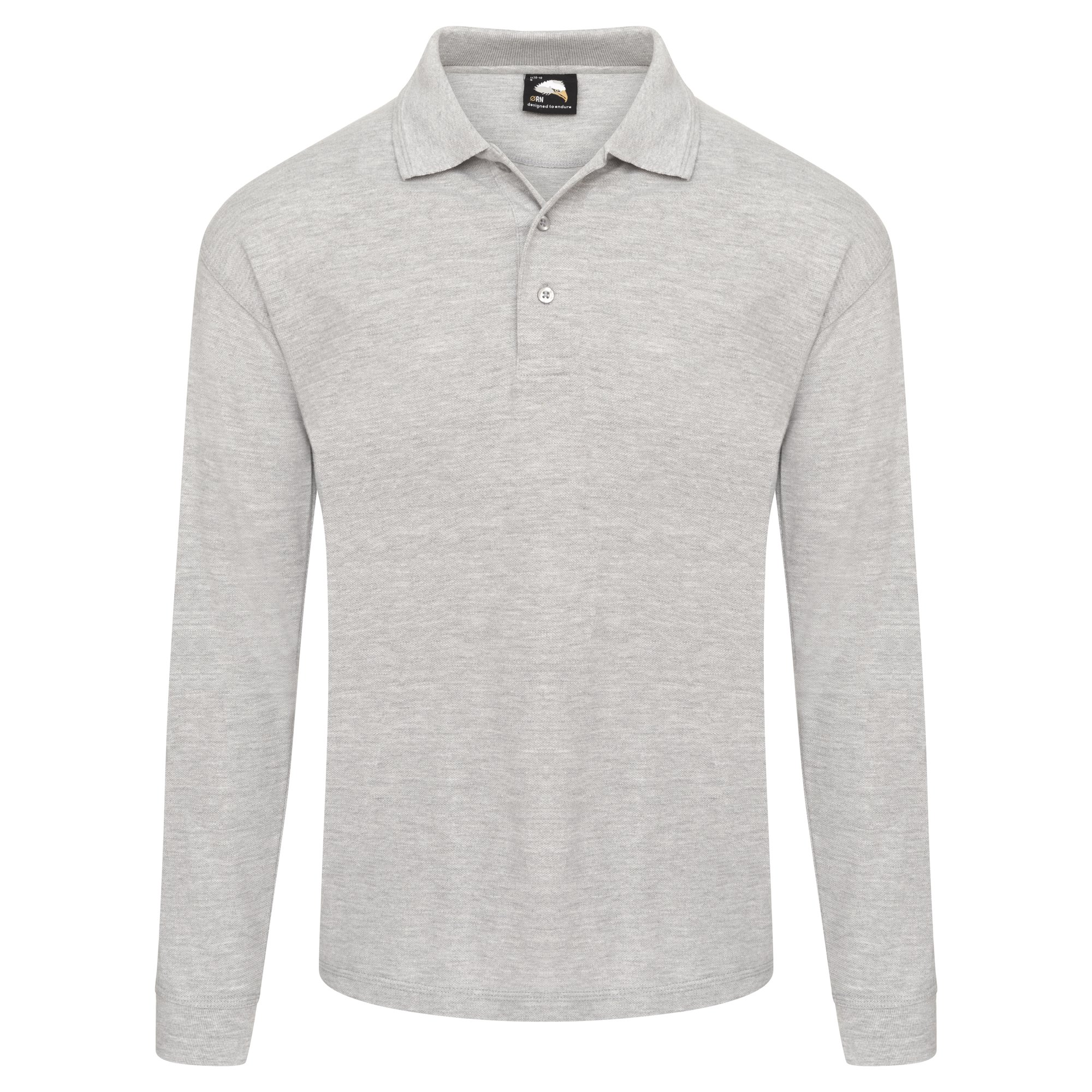WEAVER LONG SLEEVED POLO ASH M