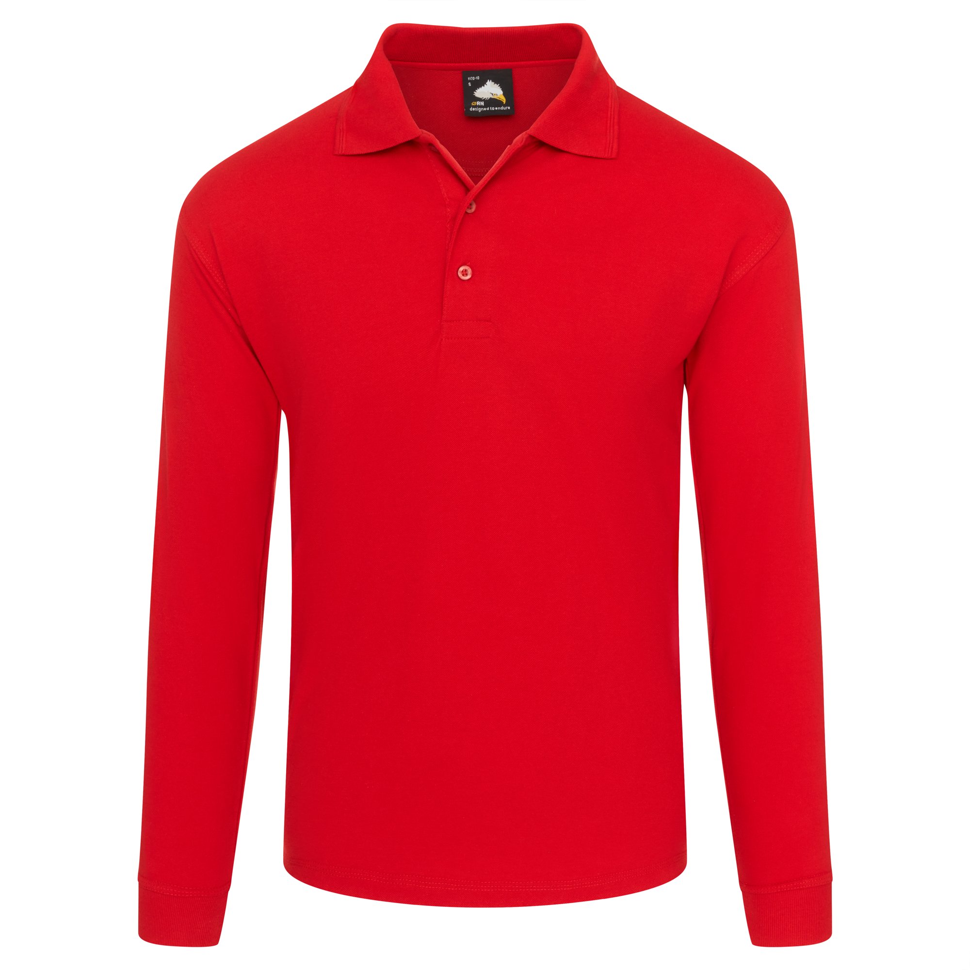 WEAVER LONG SLEEVED POLO RED 2XL