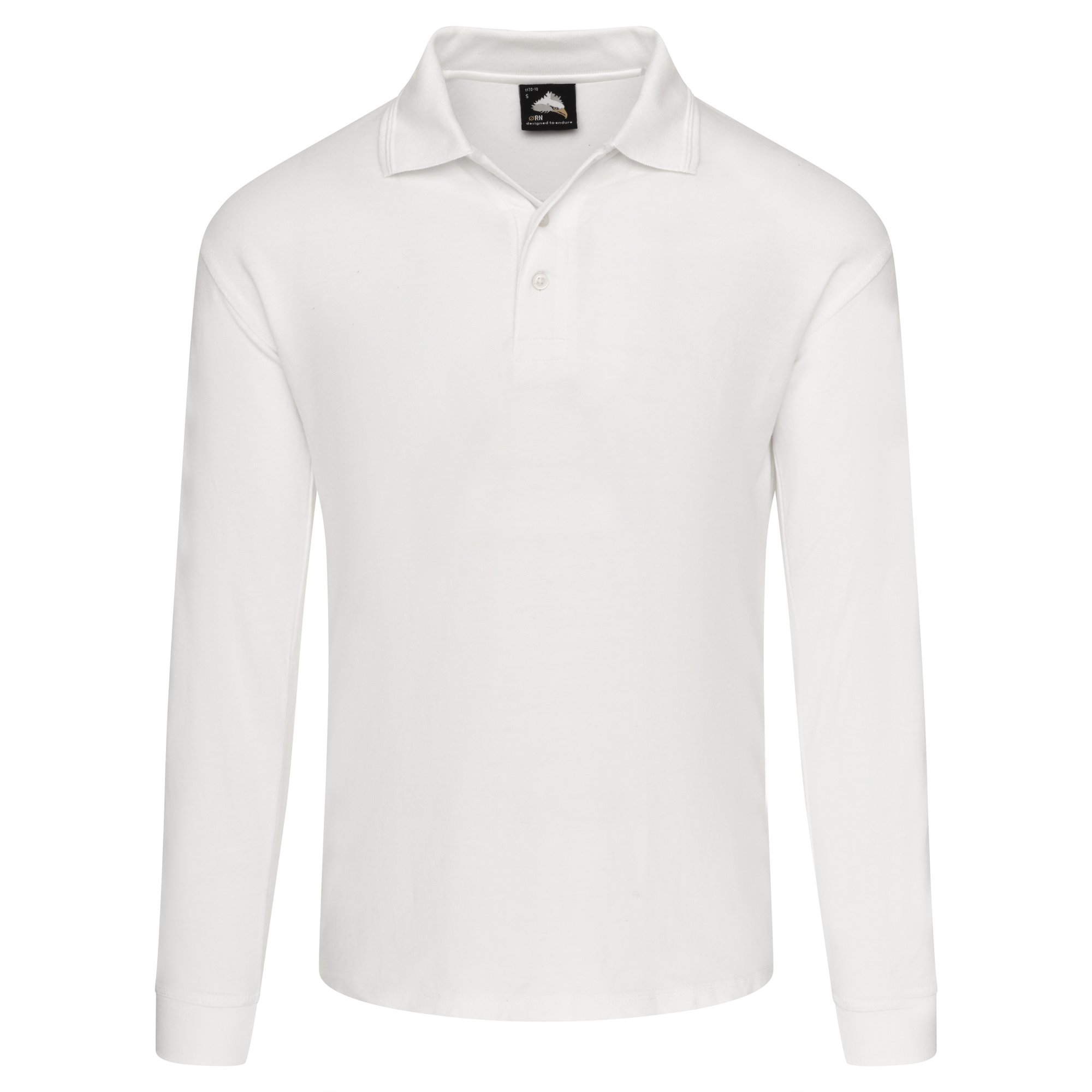WEAVER LONG SLEEVED POLO WHITE 3XL